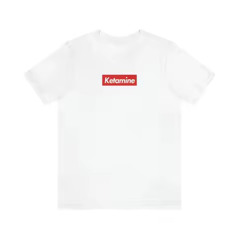 Supremely Ketamine Party Rave T Shirt vintage Washed Unisex homme designer clothes graphic fashion V