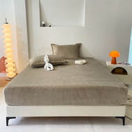 Winter Warm bed sheets Solid color thick bed sheet blanket bed sheets flannel sheets baby velvet she