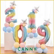 32 INCH 0-9 FOIL BALLOON RAINBOW STAND BALLOON WITH MACAROON BALLOON DECORATION