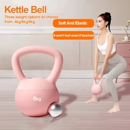 Kettlebell lembut 4/5/6/8/10/12 kg, peralatan kecergasan di rumah, peralatan latihan kekuatan wanita