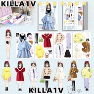 KILLA1V Magnetic Dress Up Baby, Paper Repeatable Princess Dress Up Stickers,  Dress Up Games Dress U