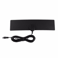 Amplified HDTV Antenna 25 Miles Range Digital Indoor US Plug TV Antenna Signal Amplifier Booster Cab