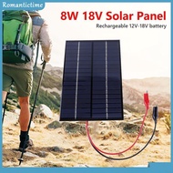 8W 18V Solar Panel Waterproof DIY Polysilicon Solar Epoxy Cell Charger Solar Battery Charger for 12-