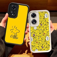 O-6 Woodstock Casing for OPPO A17K A98 A17 A78 5G Black and White