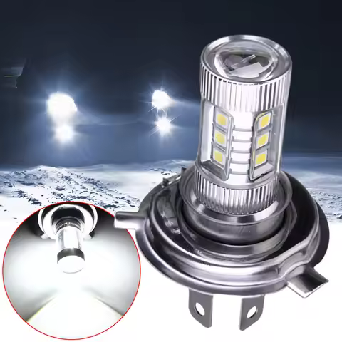 H4 Super White LED Headlight Bulb 6000-6500K High Low Beam LED Headlight IP67 Waterproof Auto Headli