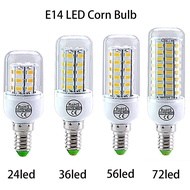 E27 E14 LED Corn Bulb 24 36 56 72 LED Household Energy Saving Lamp Led Candle Bulb  Pendant Lighting For Home White Warm White
