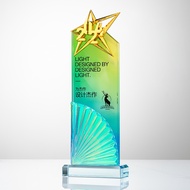 Trophies crystal metal color awards staff honor appreciation customer awards souvenirs