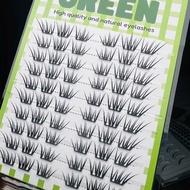 Natural Fairy Cluster False Eyelashes 10 Rows ZR10 Length 9-12mm GREEN Thuy Eyelashes