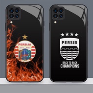 N-65 Persib HD Glass Casing for Samsung Galaxy M32 A22 A12 M12 5G Case