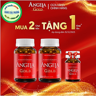 Combo 2 hộp 60 viên ANGELA GOLD tăng cường sinh lý nữ tặng 1 hộp 15 viên không chứa thành phần mầm đ