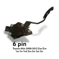 PEDAL PAD SENSOR 6-PIN NEW ORIGINAL 78110-02040 MADE IN JAPAN FOR TOYOTA ALTIS Engine: 1ZZ 1ZR 1ND 2