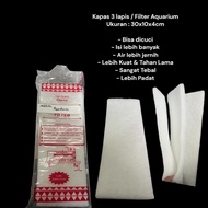 3-Layer AQUARIUM Filter Cotton 3-Layer Foam/ sakkai hitech biotech AQUARIUM Filter Foam/ sakkai hite