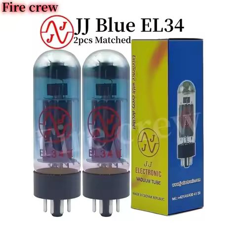 Fire Crew JJ EL34 Blue EL34II Vacuum Tube Upgrade EL34 EL34C 6CA7 5881 6P3P 6L6 HIFI Audio Valve Ele