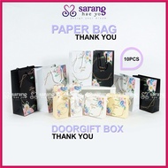 10PCS Diy Thank You Doorgift Box Paper Bag / Craft Box with Window /Kotak Empat Segi/Kotak Muffin /Wedding Gift Door Gift Kahwin Minimalist Thank You Goodies Box / Candy Box Kahwin Tunang Akikah Birthday Events Murah Borong New