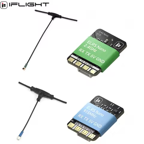iFlight ELRS 915MHz / ELRS 2.4G Receiver / TX Module with 70mm / 40mm Antenna / Dual-Band Antenna / 