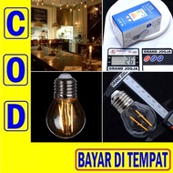Pac 11 (F11) 2w Round Led Filament Lamp 2 Watt Edison Filament G45 E27 Warm White C23 Classic Cafe R