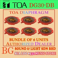 TOA DG-30DB ( DG30DB / DG30 TOA COIL) TOA DIAPHRAGM FOR TOA DRIVER UNIT - BUNDLE OF 6 UNITS