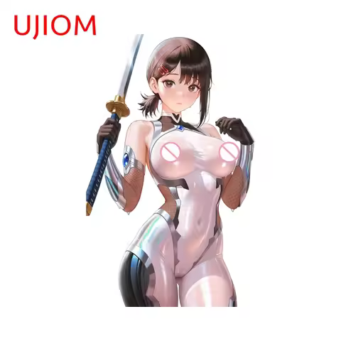 UJIOM Bodysuit Girl Kobeni Mirror Wall Stickers Pretty Waifu Air Conditioner Trunk Aquaflask Decal E