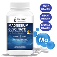 Office Worker Stress Calm Dr. Berg Chelated Magnesium Glycinate Capsules Enhanced B6 & D Nutrients E