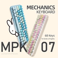 Miffy x MiPOW米菲機械鍵盤MPC07粉色