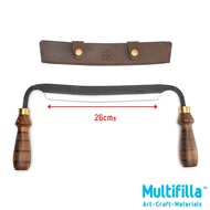 DK4S Beaver Craft Hand-Forged Drawknife with Leather Sheath - Wood Work Knife