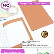 Sampul Buku Tulis Coklat Polos Cover Buku Sekolah Warna Cokelat 1 Pack Isi 20 Lembar Tebal Berkualit