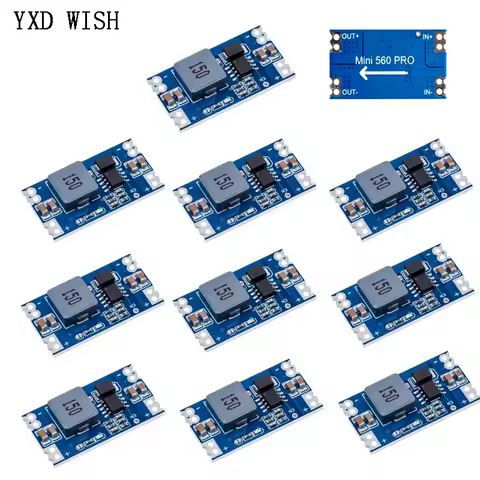 10pcs Mini560 Pro 5A DC-DC Mini 560 PRO Step-Down Buck Stabilized Voltage Power Supply Module 6-30V 