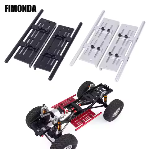 Aluminum Adjustable Rock Sliders Side Plate for 1/10 RC Crawler Car SCX10 I II TRX4 CC01 RGT 86100 G