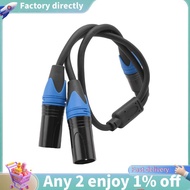 50cm XLR Splitter Cable 1 XLR Female to 2 XLR Male XLR Y Splitter Cable Microphone Splitter Cord for