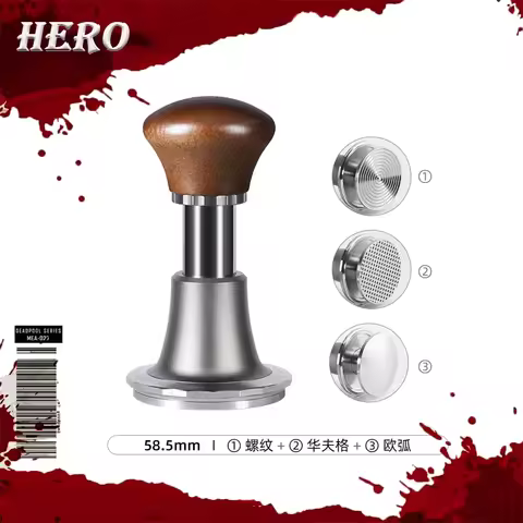 IN Stock Hero Sword 51-58mm Coffee Tamper Coffee Powder Press Espresso Machine Bounce Constant Force