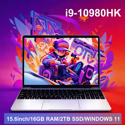 15.6" Professional Resolution Compute Intel Core I9 9900U Backlight Fingerprint Unlock Laptop Window