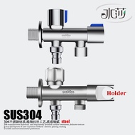 SHUISHA SUS304 Stainless Steel Faucet Tap Diverter Splitter Toilet Bidet Spray Angle Valve Replacement Water 2 Way Control