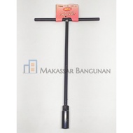 HITAM Ats T Sock Lock 13 mm Black / T Lock