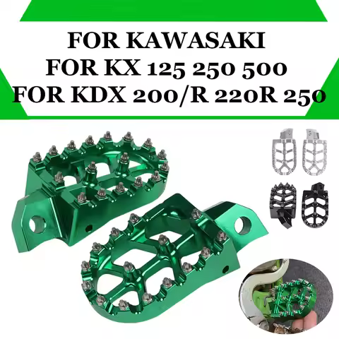 For Kawasaki KX 125 250 500 KDX 200 220 R 200R 220R 250 KDX200 R KX500 2004 Accessories Footpegs Foo
