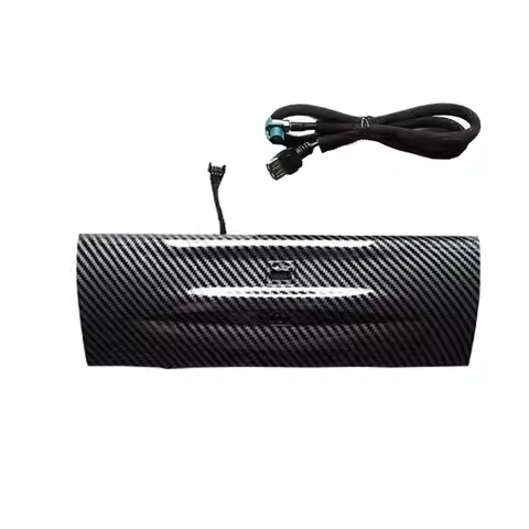 Carbon Fiber Car Cigarette Atmoshpere Lamp 9 Color Dashboard USB Audio Cover For BMW 3 /GT/4-Series 