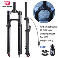 Bolany Blue Air Fork 26/27.5/ 29 Mtb Fork Bicycle Front Suspension Frame For Straight Tube Magnesium