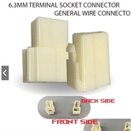 6.3MM TERMINAL SOCKET CONNECTOR GENERAL WIRE CONNECTOR 2Pin