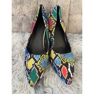 A07 High Heel Stiletto Snake Pattern Design 8 Cm Heels. Suitable For Internet Celebrity Style
