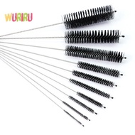 [Eighth] Stainless Soft Hair Straw Cleaning Brush Set Nylon Bristle Kit Tube Bottle Straw [Preferred