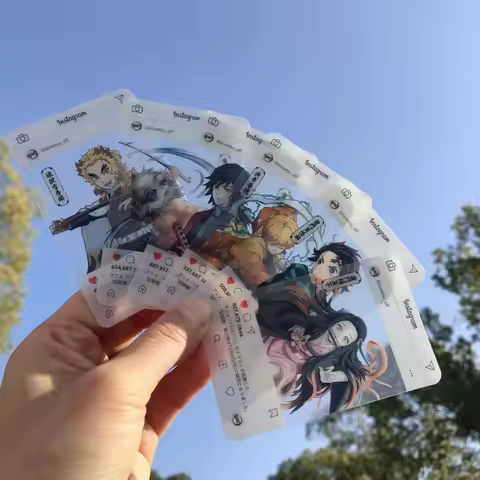 6PCS DIY Demon Slayer Postcard Tanjirou Kamado Nezuko Rengoku Kyoujurou Collectible Card Anime Colle