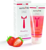 GUYSOME Intimate Wash for Men, Daily Hygiene Wash for Male Genital Area Care, pH Balance for Sensitive Skin with Vitamin E &amp; Sea Buckthorn 3.38 FL Oz 100ML (Strawberry Tube)