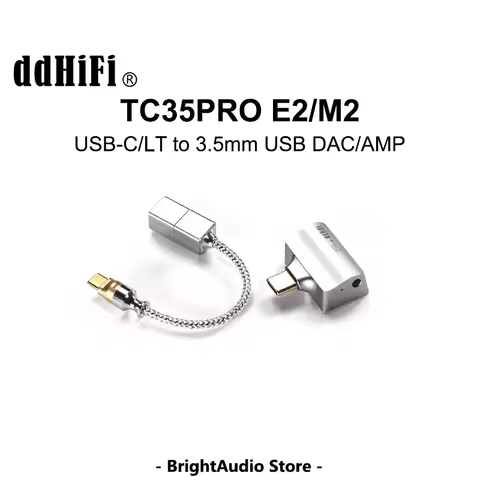 DD ddHiFi TC35Pro M2 / TC35Pro E2 USB DAC AMP Dongle Type-C/LT to 3.5mm Amplifier CS43131 ES6903Q ch