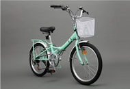 [Free gift - Lock chain] Bicycle folding bike 7 Speed Easy to Install foldable bike Children Adult