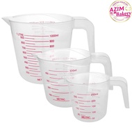 Measuring Cup 250ml | 500ml | 1000ml | Cawan Penyukat | Cawan Jug Penyukat Sukatan Cawan | Measuring
