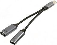 cablecc USB-C to 100W PD Power +8P Female Audio DAC AUX Music 16bit 48kHz Cable for Laptop Tablet Ph