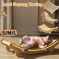2 IN 1 Cat Scratching Board Cat Dog Rocking Chair Wooden Chair Pet Bed Cat Bed Scratching Board Cat 