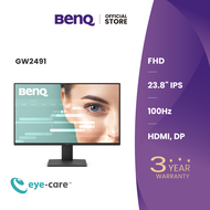 BenQ GW2491 23.8นิ้ว 100Hz IPS Full HD Eye Care Monitor (จอคอมถนอมสายตา จอคอม 24 นิ้ว)