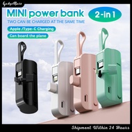 NEW 3300MAH Powerbank Mini Portable Powerbank IPhone Android Micro USB Type C Small Light Powerbank Pineng
