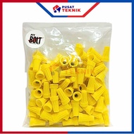 Lasdop Kuning P4 2.5mm - 4.0mm Penutup Kabel Lasdop Kuning 2.5mm Isi 100pcs