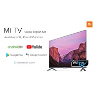 4K Global English Set Xiaomi Mi TV 43/55 Inch DVB-T2 Voice Control 2GB RAM 8GB ROM 5G WIFI Bluetooth 4.2 Android 9 Smart